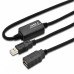 Дата кабель USB 2.0 AM/AF Digitus (DA-73100-1)