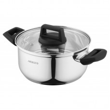 Каструля Ardesto Gemini Molise, скляна кришка, 2.9 л, нержавіюча сталь Каструля Ardesto Gemini Molise, скляна кришка, 2.9 л, нержавіюча сталь