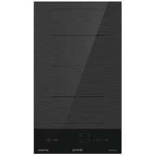 Варильна поверхня Gorenje індукційна, 30см, Доміно, PowerBoost, поєднання конфорок, чорний