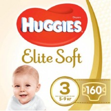 Підгузок Huggies Elite Soft 3 (5-9 кг) 160 шт (5029054566213) Підгузок Huggies Elite Soft 3 (5-9 кг) 160 шт (5029054566213)