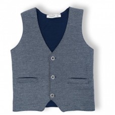 Жилет Breeze трикотажний з кишеньками (10555-140B-blue) Жилет Breeze трикотажний з кишеньками (10555-140B-blue)