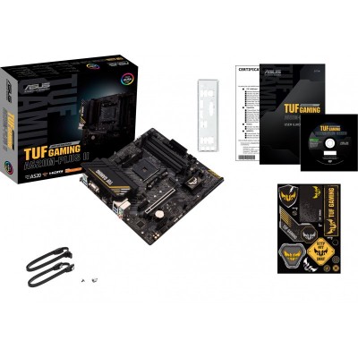 Материнcька плата ASUS TUF GAMING A520M-PLUS II sAM4 A520 4xDDR4 HDMI DVI D-Sub mATX