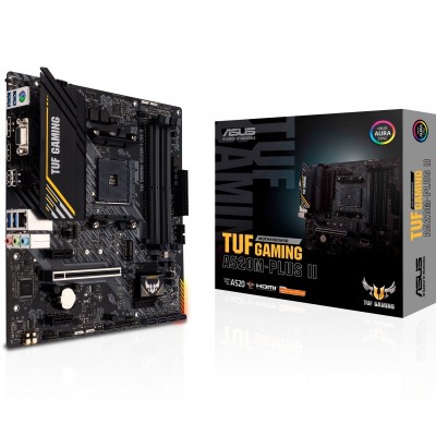 Материнcька плата ASUS TUF GAMING A520M-PLUS II sAM4 A520 4xDDR4 HDMI DVI D-Sub mATX