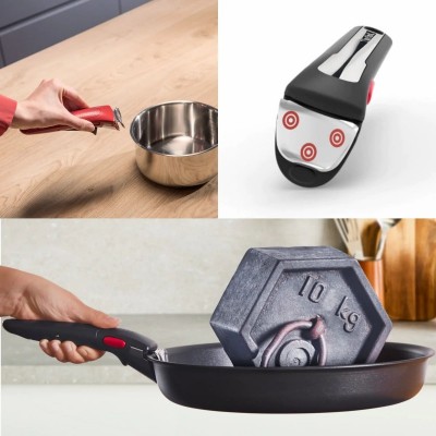 Набір посуду Tefal Ingenio Excellence+, 3 предмети, алюміній, нержавіюча сталь, бакеліт, чорний Набір посуду Tefal Ingenio Excellence+, 3 предмети, алюміній, нержавіюча сталь, бакеліт, чорний