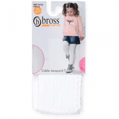 Колготки Bross в косички (2561-5-6G-white)