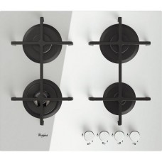 Варильна поверхна газова Whirlpool GOA6423/WH 4-конф/Чавун/упр.фронт/біле скло