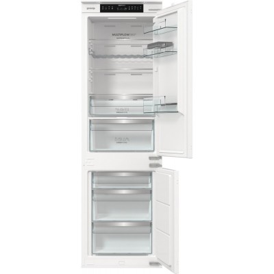 Холодильник Gorenje вбудований з нижн. мороз., 177x69x55см, 2 двері,252(76)л, А+, NF+, Зона св-ті, Диспл, Wi-Fi, Біли