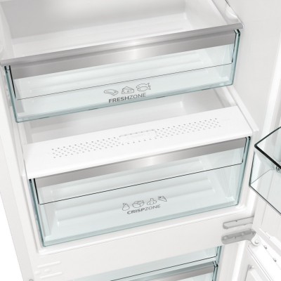 Холодильник Gorenje вбудований з нижн. мороз., 177x69x55см, 2 двері,252(76)л, А+, NF+, Зона св-ті, Диспл, Wi-Fi, Біли