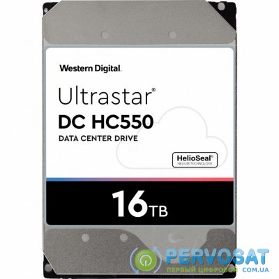 Жесткий диск 3.5" 16TB Ultrastar DC HC550 WD (WUH721816ALE6L4)