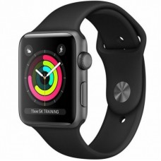 Смарт-годинник Apple Watch Series 3 GPS, 38mm Space Grey Aluminium Case with Blac (MTF02GK/A)