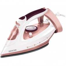 Праска Sencor, 3100Вт, 280мл, паровий удар -170гр, постійна пара - 35гр, керам. підошва, білий-золото Праска Sencor, 3100Вт, 280мл, паровий удар -170гр, постійна пара - 35гр, керам. підошва, білий-золото