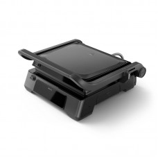 Гриль Philips прижимний Series 7000, 2200Вт, з`ємні пластини,термощуп, розкриття на 180°, метал, чорний Гриль Philips прижимний Series 7000, 2200Вт, з`ємні пластини,термощуп, розкриття на 180°, метал, чорний