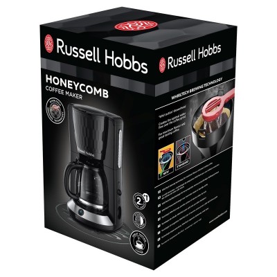 Кавоварка Russell Hobbs крапельна Honeycomb 1.25л, мелена, чорний