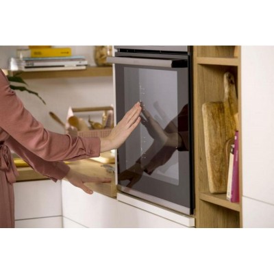 Духова шафа Gorenje електрична, 77л, A+, пара, дисплей, готування на різних рівнях, нерж