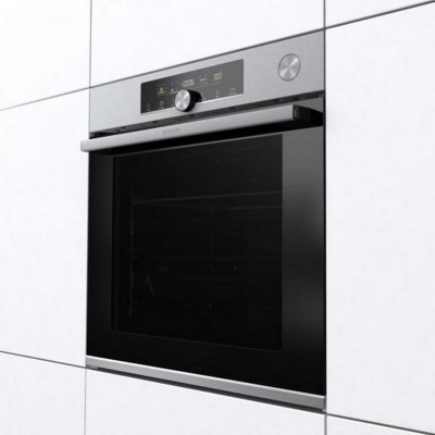 Духова шафа Gorenje електрична, 77л, A+, пара, дисплей, готування на різних рівнях, нерж