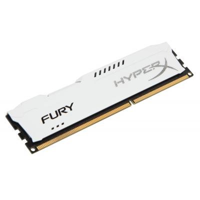 Модуль памяти для компьютера DDR3 8Gb 1600 MHz HyperX Fury White Kingston Fury (ex.HyperX) (HX316C10FW/8)