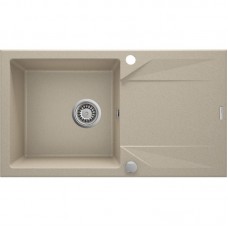 Мийка кухонна Deante Evora, граніт, прямокутник, з крилом, 780х440х193мм, чаша - 1, накладна, пісок Мийка кухонна Deante Evora, граніт, прямокутник, з крилом, 780х440х193мм, чаша - 1, накладна, пісок