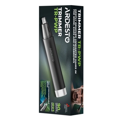 Тример ARDESTO TR-PWP, для носа і вух, сталь,USB-C > USB-A, чорний Тример ARDESTO TR-PWP, для носа і вух, сталь,USB-C > USB-A, чорний