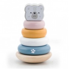 Розвиваюча іграшка Viga Toys Пірамідка PolarB Білий ведмідь (44005)