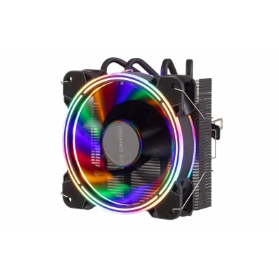 Процесорний кулер 2E Gaming Air Cool AC120T4-RGB, LGA1700, 2011, 1366, 1200, 115X, 775, AM5, AM4, AM3, AM3+, AM2, AM2+, FM2, FM1, 4pin PWM, TDP 130W