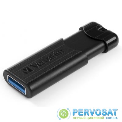 USB флеш накопитель Verbatim 16GB PinStripe Black USB 3.0 (49316)