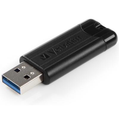 USB флеш накопитель Verbatim 16GB PinStripe Black USB 3.0 (49316)