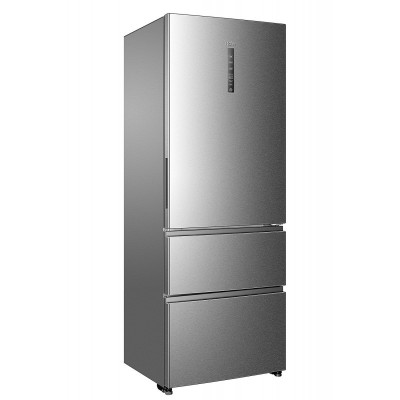 Холодильник Haier багатодверний, 190x70х67.6, холод.відд.-307л, мороз.відд.-129л, 3дв., А++, NF, інв., дисплей, зона св-ті, нерж