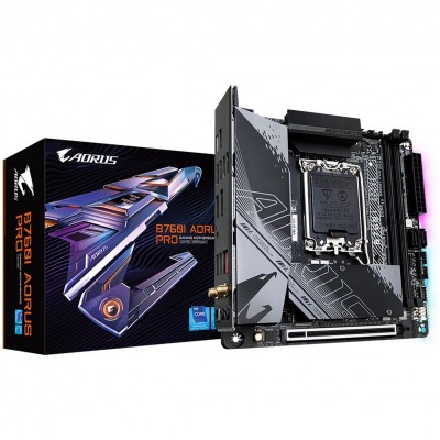 Материнська плата GIGABYTE B760I AORUS PRO s1700 B760 2xDDR5 HDMI DP Wi-Fi BT mITX