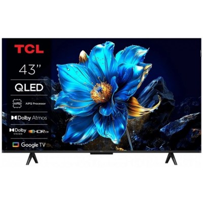Телевізор 43" TCL QLED 4K 60Hz Smart Google TV Black