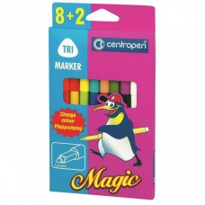 Фломастери Centropen 2549 Magic, 10шт (8 colors+ 2 erasers) (2549/10) Фломастери Centropen 2549 Magic, 10шт (8 colors+ 2 erasers) (2549/10)