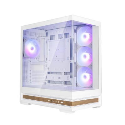 Корпус Zalman P40 NAMU без БЖ, 2xUSB3.0, 1x Type C, 3x120мм ARGB Reverse,  1x120мм ARGB, VGA 420мм, LCS ready, TG Side/Front Panel, ATX, білий