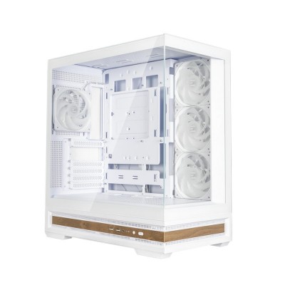 Корпус Zalman P40 NAMU без БЖ, 2xUSB3.0, 1x Type C, 3x120мм ARGB Reverse,  1x120мм ARGB, VGA 420мм, LCS ready, TG Side/Front Panel, ATX, білий