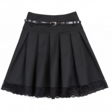 Спідниця Lucky Life шкільна з мереживом (12004-176G-black) Спідниця Lucky Life шкільна з мереживом (12004-176G-black)
