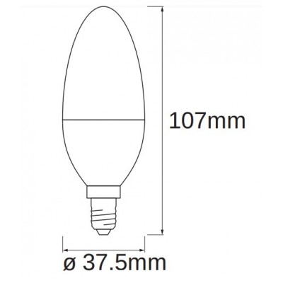 Лампа світлодіодна LEDVANCE SMART+ Candle B 40 E14 MULTICOLOR 4,9W (470Lm) 2700-6500K + RGB WiFi дім-ая
