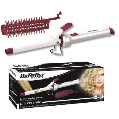 Щипці для завивки Babyliss, 271CE, 16 мм, 22 Вт, біло-бордовий