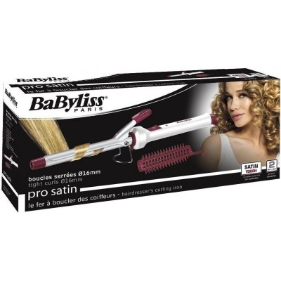 Щипці для завивки Babyliss, 271CE, 16 мм, 22 Вт, біло-бордовий