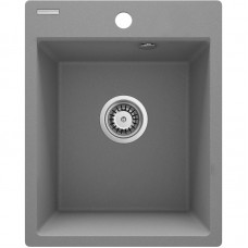 Мийка кухонна Deante Corio, граніт, прямокут., без крила, 400x500x211мм, чаша - 1, врізна, сірий металік Мийка кухонна Deante Corio, граніт, прямокут., без крила, 400x500x211мм, чаша - 1, врізна, сірий металік
