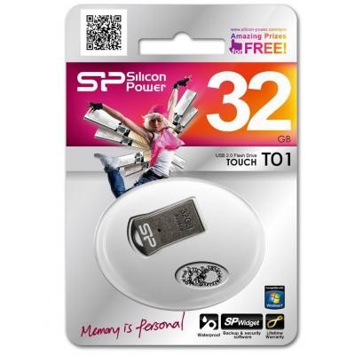 USB флеш накопитель Silicon Power 32GB Touch T01 Black (SP032GBUF2T01V3K)