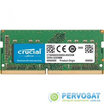 Модуль памяти для ноутбука SoDIMM DDR4 8GB 2666 MHz Micron (CT8G4S266M)