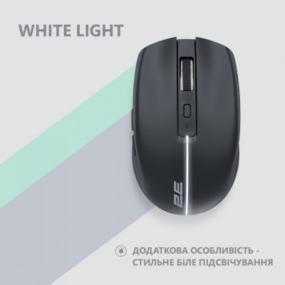 Миша 2E MF270 Rechargeable, White LED, WL, чорний