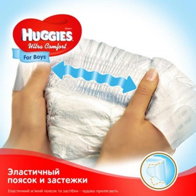 Подгузник Huggies Ultra Comfort 3 Jumbo для мальчиков (5-9 кг) 56 шт (5029053565361)