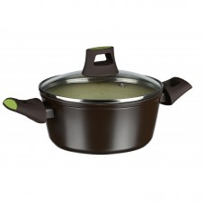 Каструля Ardesto Avocado, скляна кришка, 2,2л, зелений, алюміній Каструля Ardesto Avocado, скляна кришка, 2,2л, зелений, алюміній