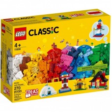 Конструктор LEGO Classic Кубики та будинки 270 деталей (11008) Конструктор LEGO Classic Кубики та будинки 270 деталей (11008)