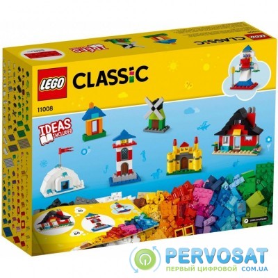 Конструктор LEGO Classic Кубики и домики 270 деталей (11008)