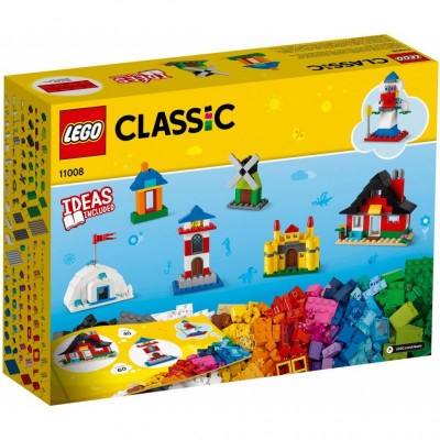 Конструктор LEGO Classic Кубики и домики 270 деталей (11008)