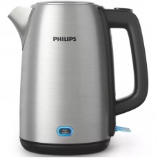 Електрочайник Philips Viva Collection, 1,7л, LED підсвітка, метал-чорний Електрочайник Philips Viva Collection, 1,7л, LED підсвітка, метал-чорний