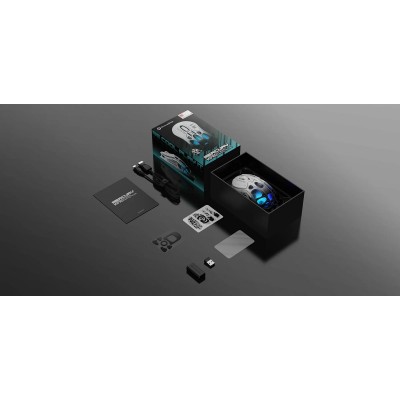 Миша GravaStar Mercury M1 Pro, magnesium alloy body, BT/WL/USB-A, RGB, Gradient Black