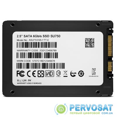 Накопитель SSD 2.5" 256GB ADATA (ASU750SS-256GT-C)