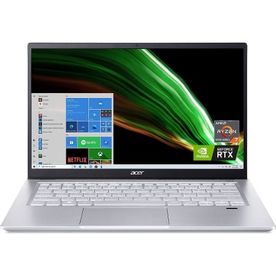 Ноутбук Acer Swift X SFX14-41G 14FHD IPS/AMD R5 5600U/16/512F/NVD3050Ti-4/Lin/Pink