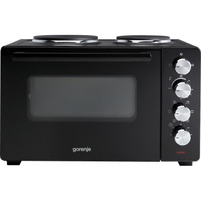Міні піч Gorenje, 30л, 52x32х40.5см, 2 електричні конф., чорний